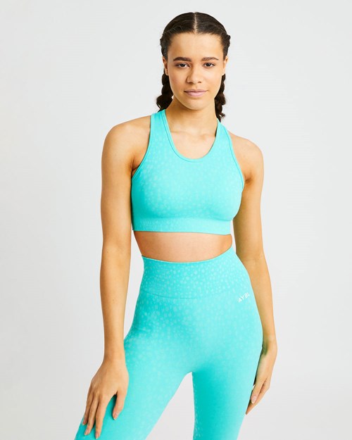 Discount AYBL Tops Outlet - Aqua Green Evolve Speckle Seamless